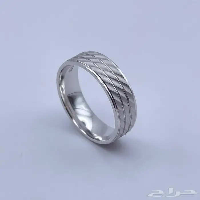 دبلة فضة رجالية عيار 925 0