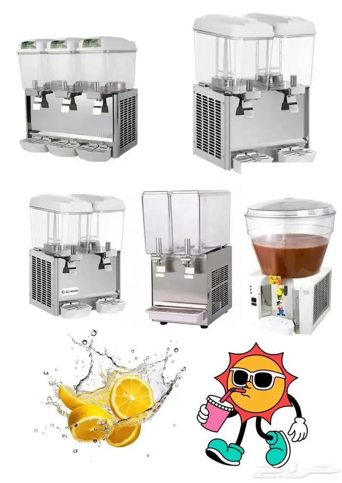 حوض تبريد مكاين سلاش تجهيز معدات عصيرات أعمال ستانلس ستيل 0