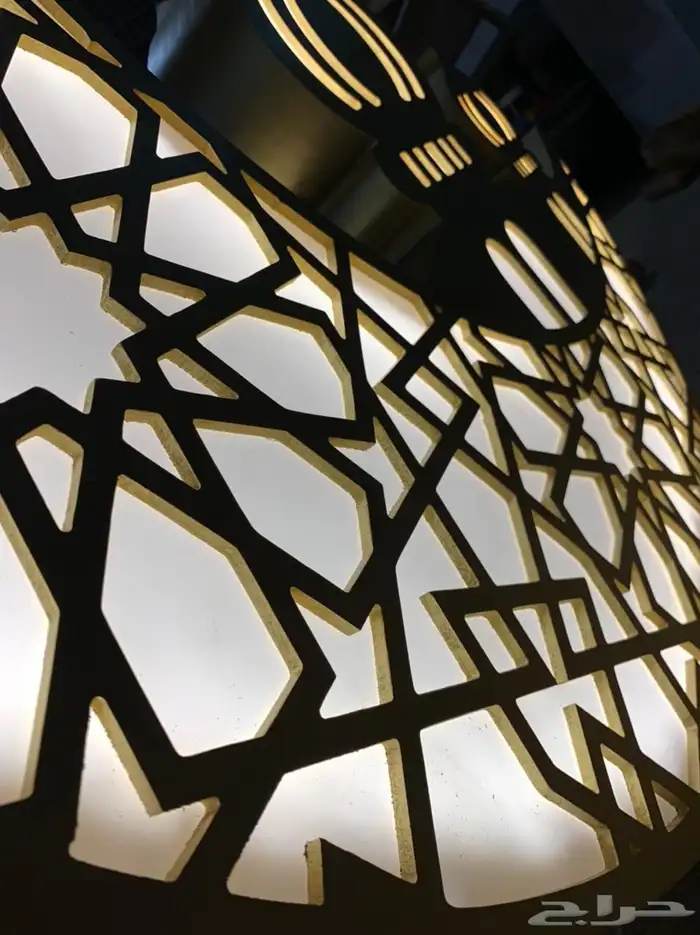 قص فايبر ليزر حديد المنيوم فوانيس مضاءة فانوس 17