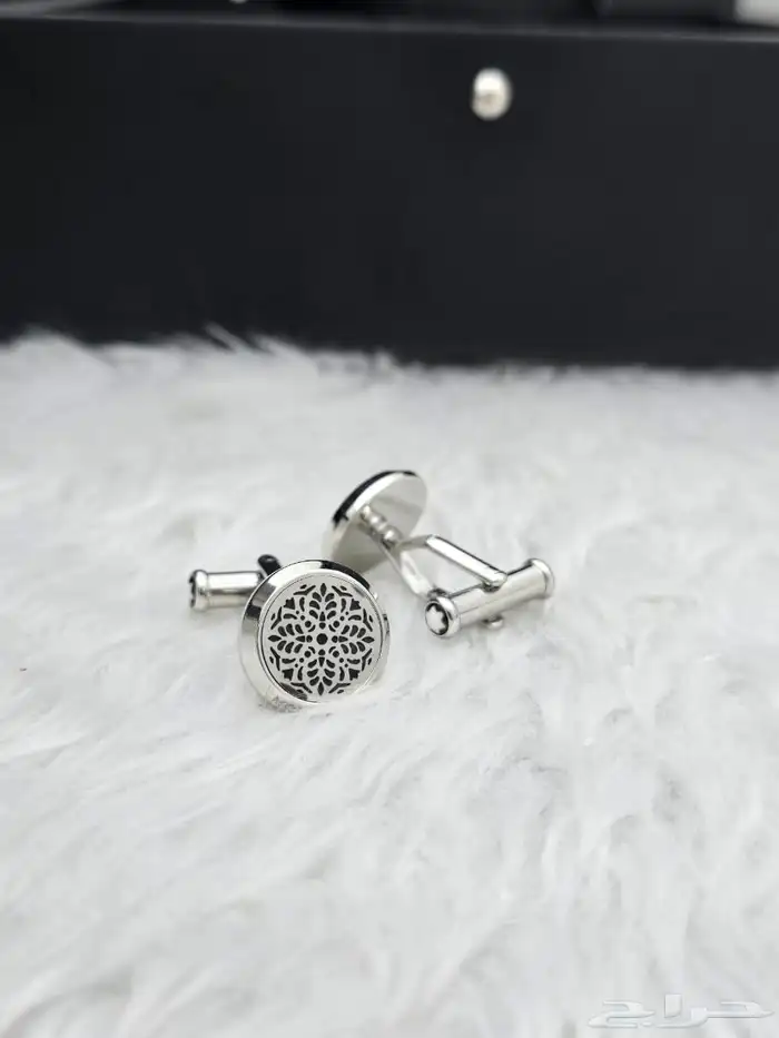 متجر_كاتشي أزرار أكمام دائرية بنمط أشعة وشعار النجمة 5