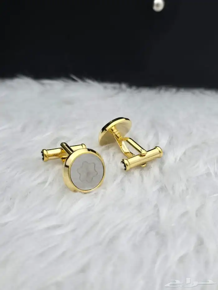 متجر_كاتشي أزرار أكمام دائرية بنمط أشعة وشعار النجمة 6