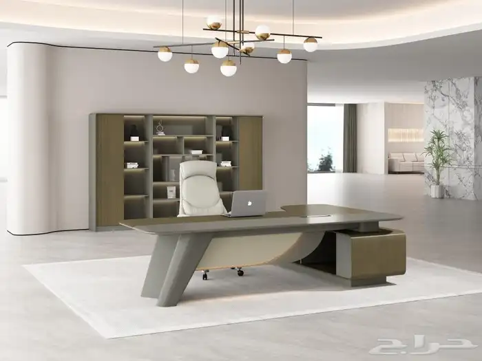 مودرن أحدث مكتب فخم إداري طقم متكامل مع كرسي و كنب اجتماعات 0