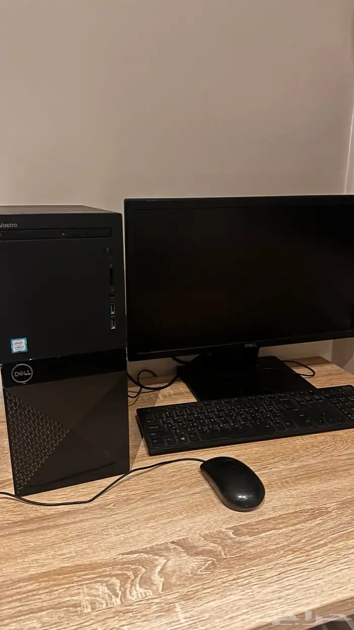 كمبيوتر مكتبي Dell Vostro 3670 مع شاشة وملحقات أصلية 0