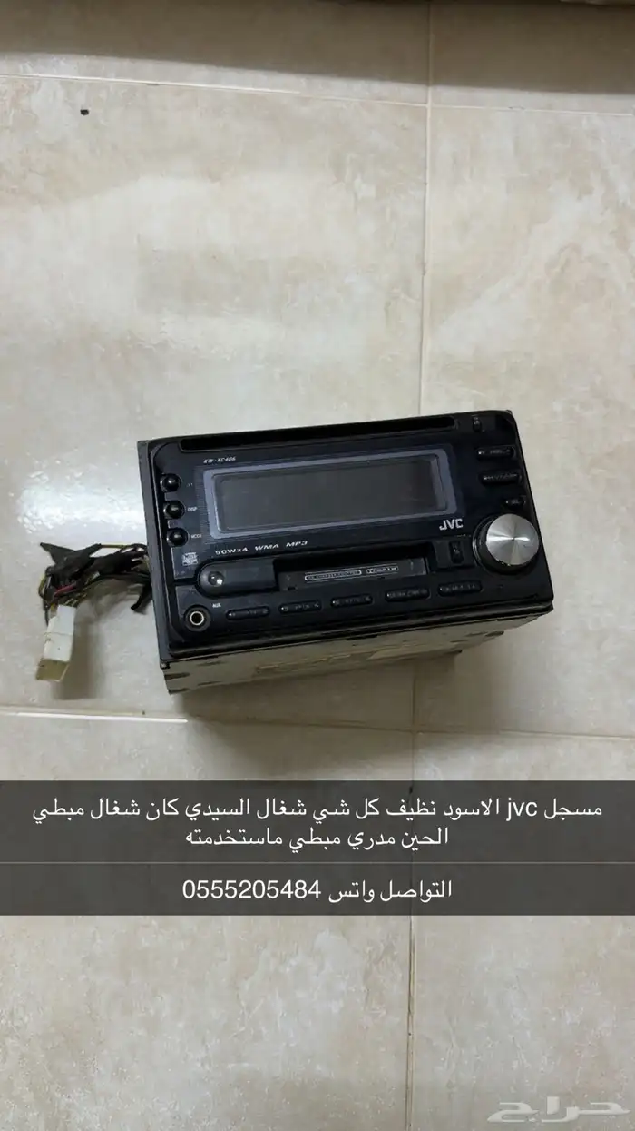 مسجل jvc الاسود نضيف 0