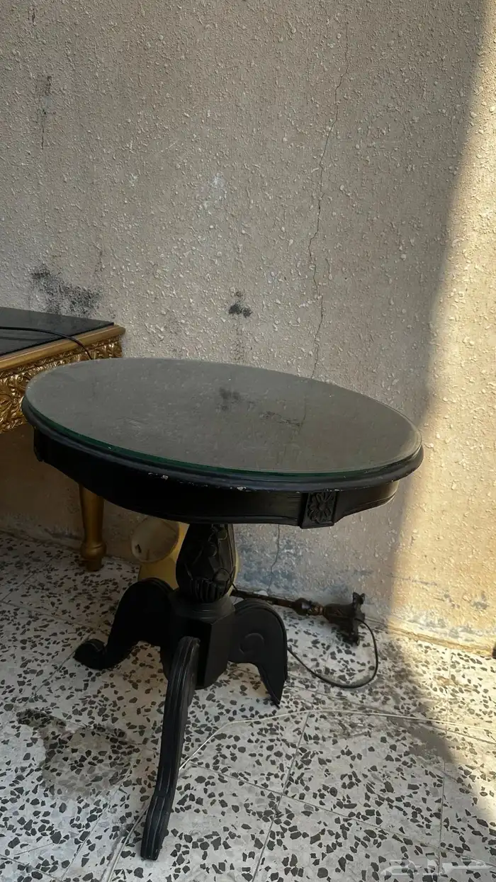 3 قطع كنب   مخدات ومراية مدخل وكرسين مدخل وستارة صاله 5