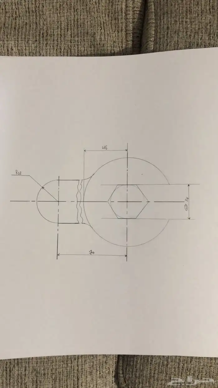 رسم هندسي دراونق لكلية الجبيل بالجبيل الصناعية 12
