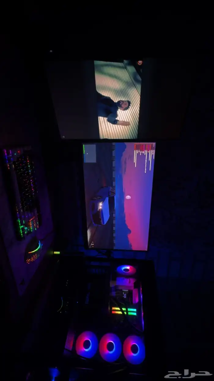 للبيع pc مواصفات ف الصورة موجودة استخدام شهرين فقط 5060ti 1