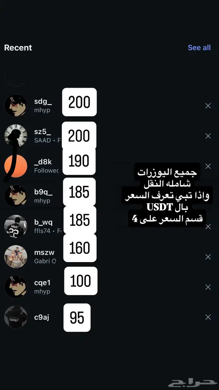 يوزرات رباعي اصليه 0