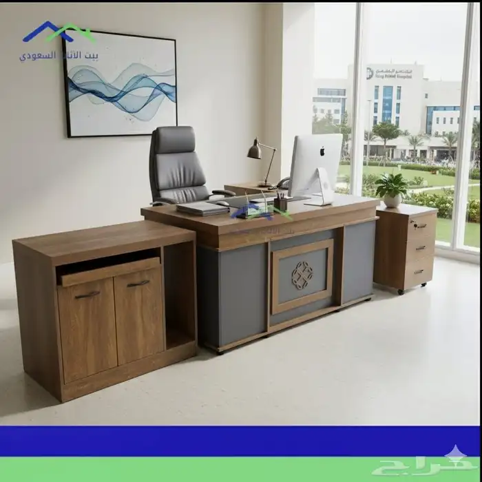 جديد اثاث مودرن مكتبي متوفرج. (وموجود التوصيل  والتركيب 5