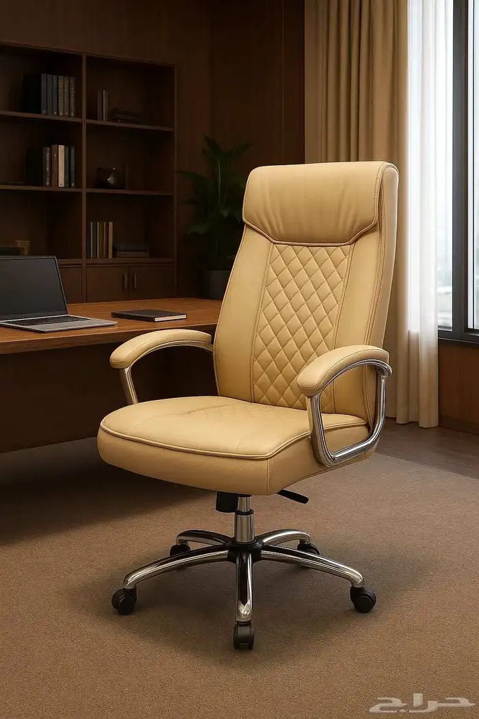 كراسي مكتبي جلد فاخر دوار وثابت باسعار الجملة 1