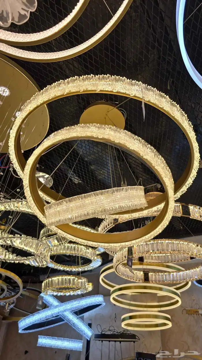 ثريات 2025 نجف كرستال ثريات_جداريه التواصل 3