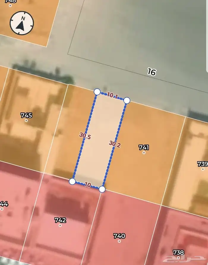 ارض للبيع في حي ابو مرخه 0
