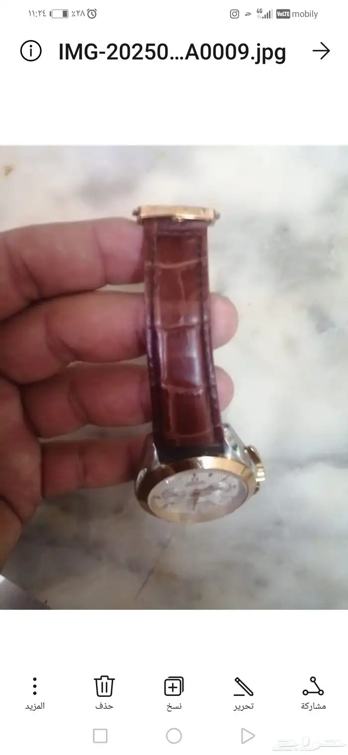 ساعة اوميجا تشتغل على نبض اليد استخدام بسيط400رياال 7