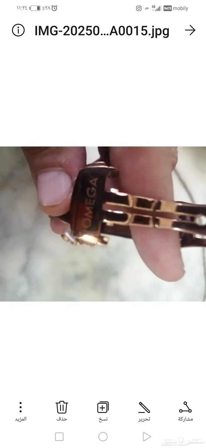 ساعة اوميجا تشتغل على نبض اليد استخدام بسيط400رياال 1