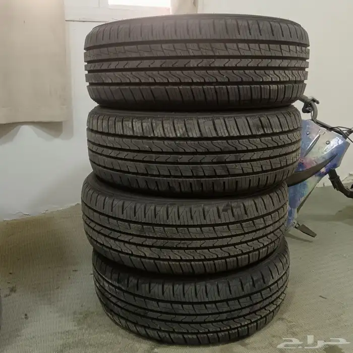 طقم كفرات شبه جديده 225 60 17 استخدام 5 ايام تاريخ 2025 3