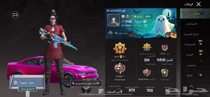 حساب ببجي للبيع لفل 80 2