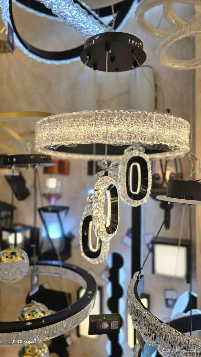 ثريات 2025 نجف كرستال ثريات_جداريه التواصل 5