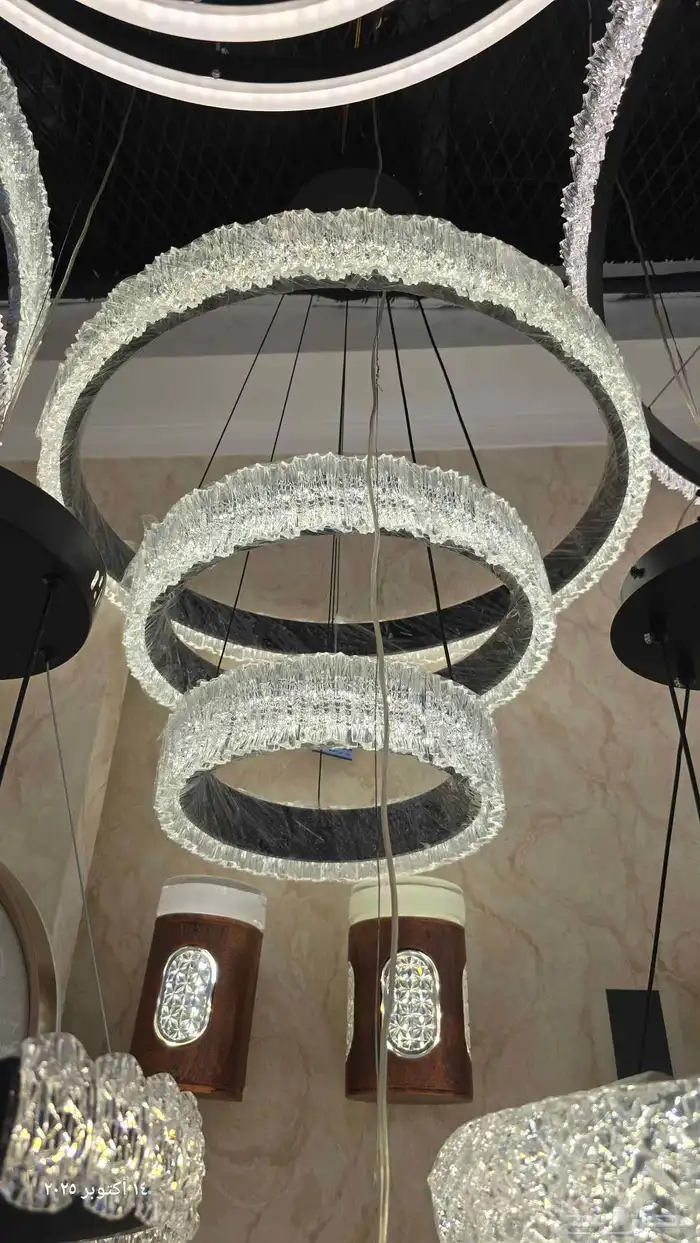 ثريات 2025 نجف كرستال ثريات_جداريه التواصل 4