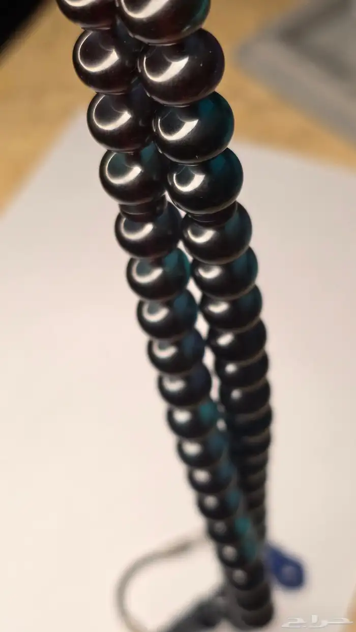 سبحه فاتوران حرباء زعفراني تركوازي 3