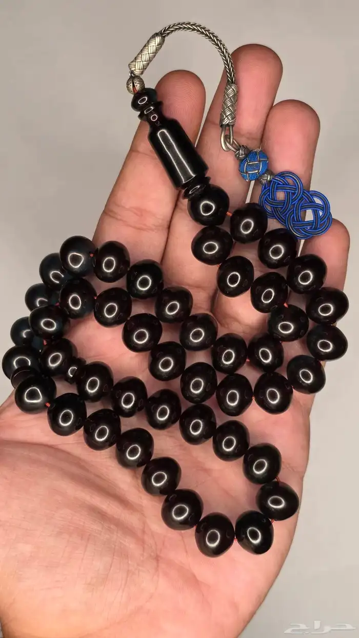 سبحه فاتوران حرباء زعفراني تركوازي 0