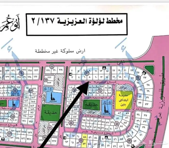 للبيع نص ارض 450متر 15فى عمق30 لؤلؤة العزيزية سكنى واستراحات 0