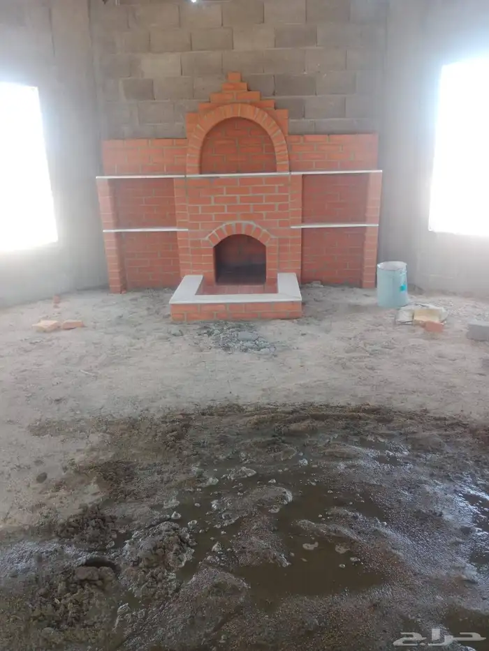 بيوت شعر مشب نار مشب رخام قرميد جمالون تلبيس قماش 3