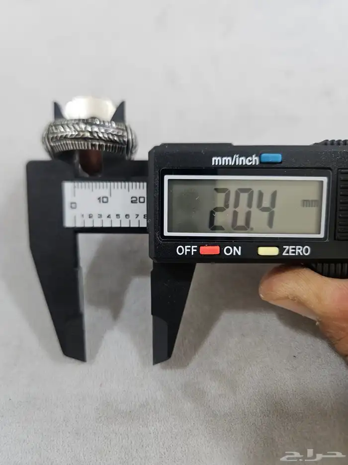 خاتم عقيق بحري يمني 990 5