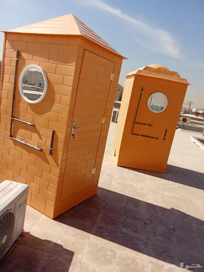 دورات مياه فايبر كلاس متنقلة 6