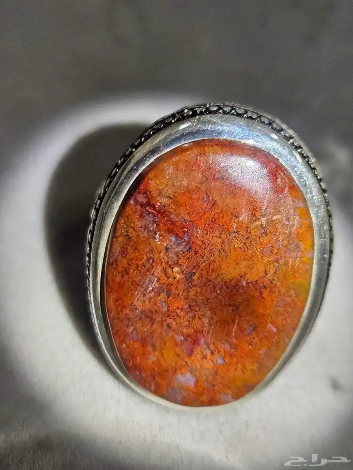 خاتم عقيق بحري يمني 990 1