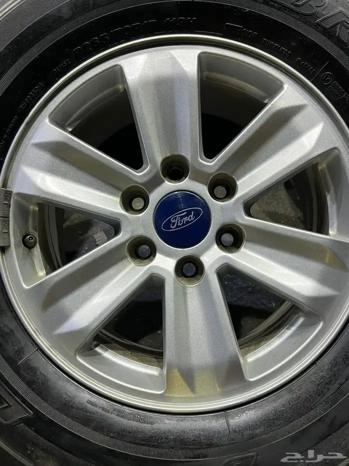 جنوط فورد اف 150 اصلي وكاله  مع كفرات برجستون 265.70.17 ت22 8