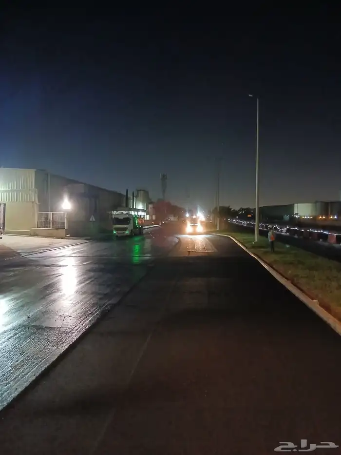 رش مادة الامسي ون والارسي تو اعمال اسفلت 7