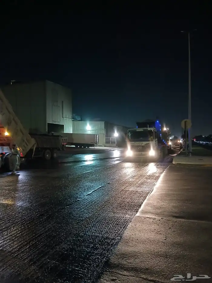 رش مادة الامسي ون والارسي تو اعمال اسفلت 4