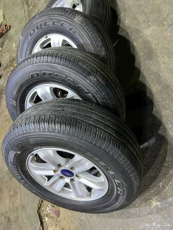 جنوط فورد اف 150 اصلي وكاله  مع كفرات برجستون 265.70.17 ت22 18