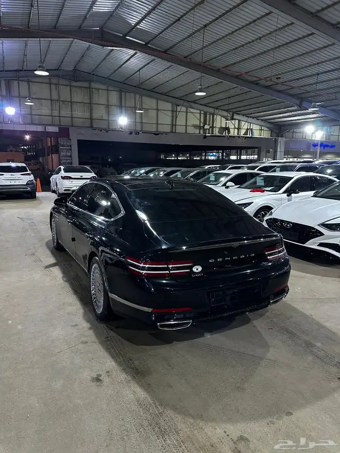 هيونداي جنيسيس اسود 2021 بنزين بطاقة جمركية وارد كوريا 5