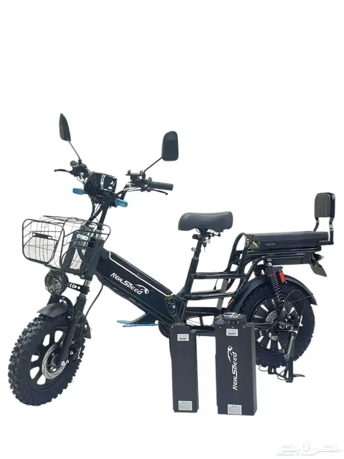 دراجة الروسية 60 فولت ابو بطاريتين كفر عريض دراجه كهرباىي 1