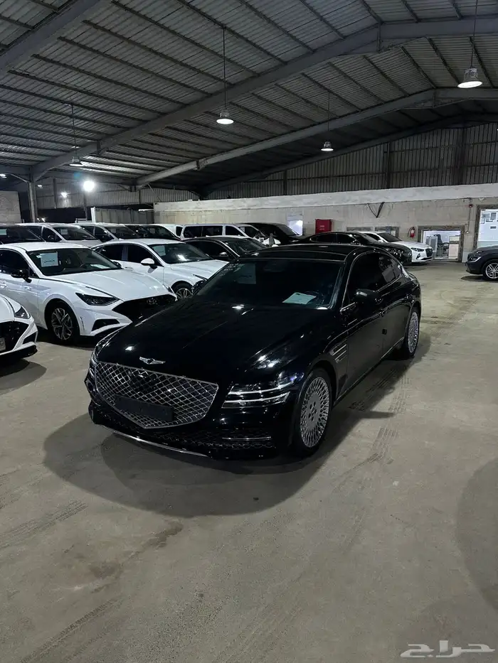 هيونداي جنيسيس اسود 2021 بنزين بطاقة جمركية وارد كوريا 2
