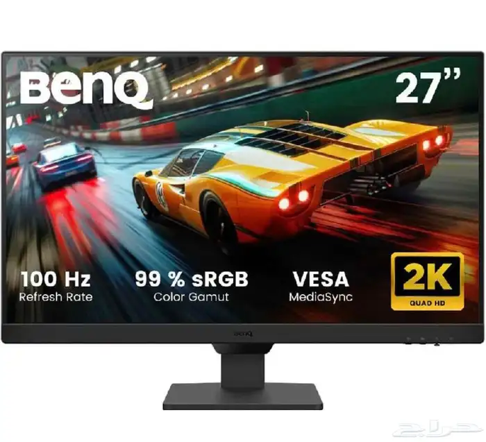 شاشة BenQ 2K 100Hz شبه جديدة 0