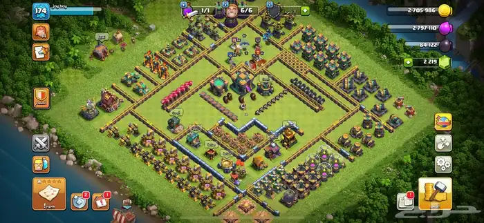 حساب لعبة clash of clans للبيع 0