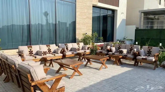 جلسات شعبية وحديثة خارجية وديكورات 5