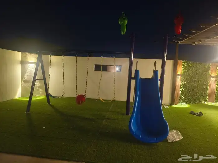 مراجيح وزحاليق للأطفال ضد الصدأ ارضيات اسفنجة وربر مطاطية 14