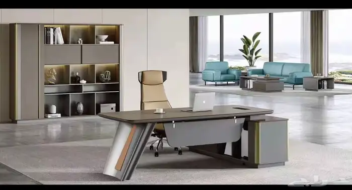 مودرن أحدث مكتب فخم إداري طقم متكامل مع كرسي و كنب اجتماعات 23