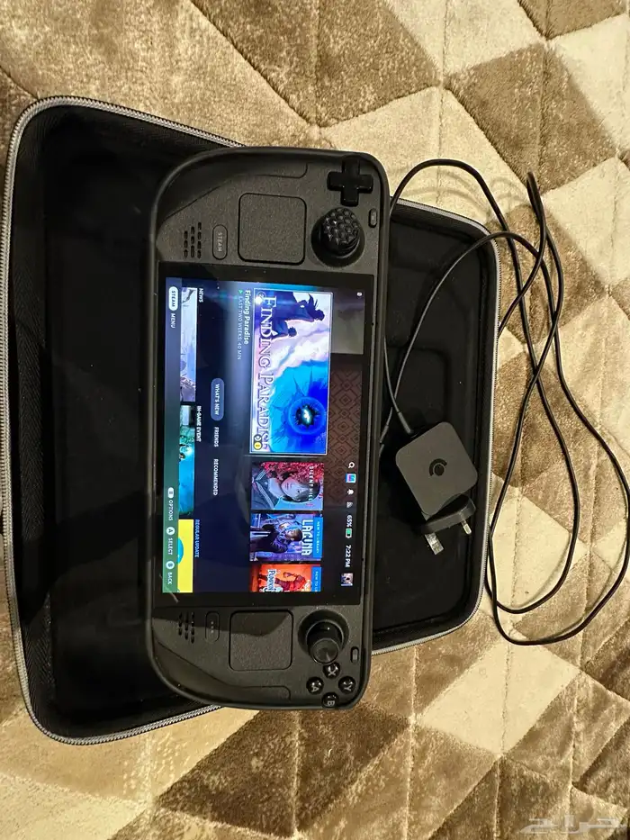 Steam Deck OLED 512GB   نظيف جدا أغراضه الأصلية 0