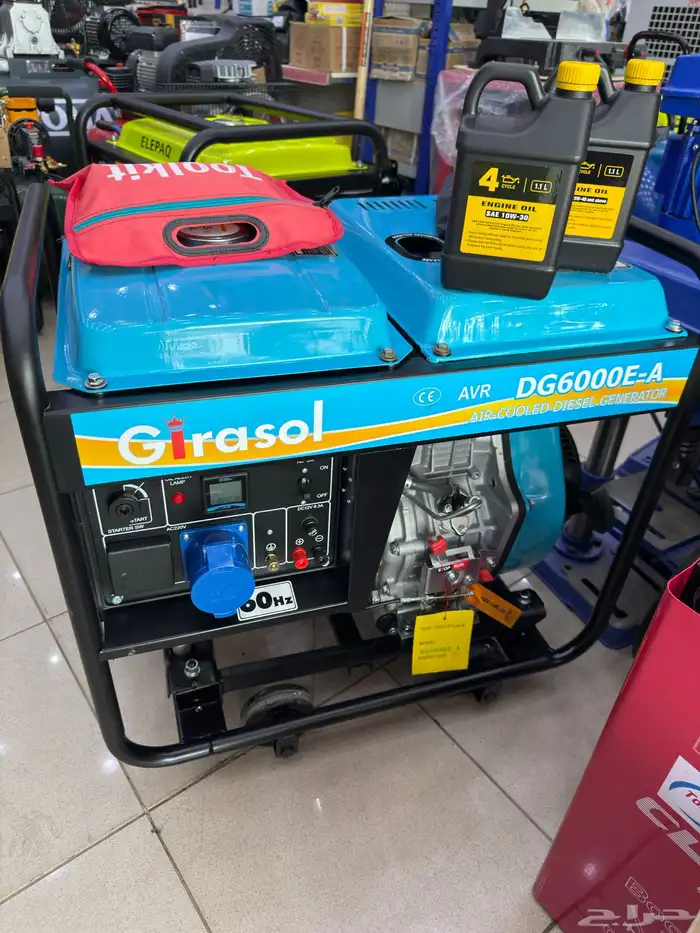 ماطور كهرباء ديزل 6 كيلو الصافي 5 كيلو ضمان سنه 1