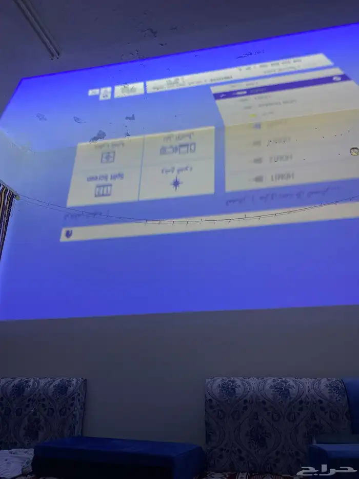 بروجكتر كما هو موضح بصورة 0