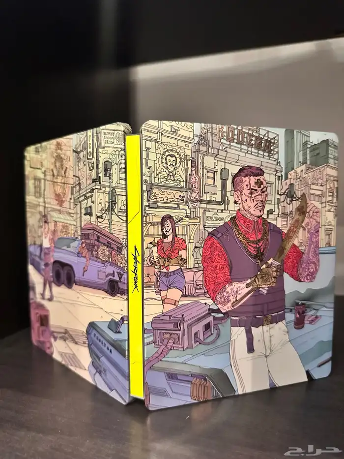 لعبة Cyberpunk 2077 غلاف حديدي فقط Steelbook 4