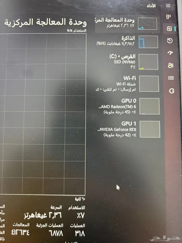 لابتوب العاب rtx4060 8gb 4