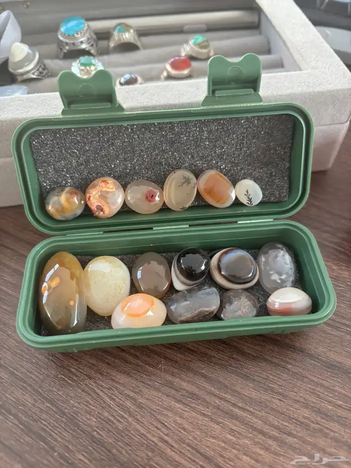 افصاص خواتم من انواع العقيق الطبيعي 0