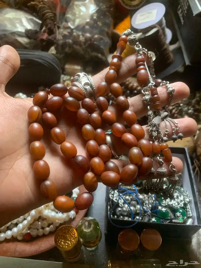 سبحة وحيد قرن خرتيت انتيك قديم فضة 1