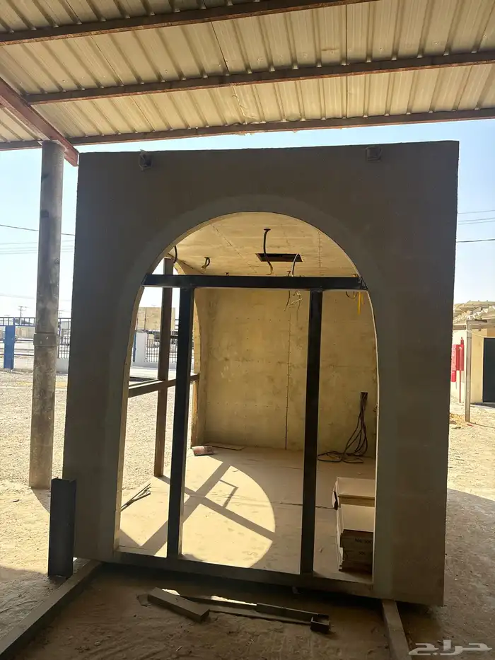 كشك متنقل فايبر مع حديد 1