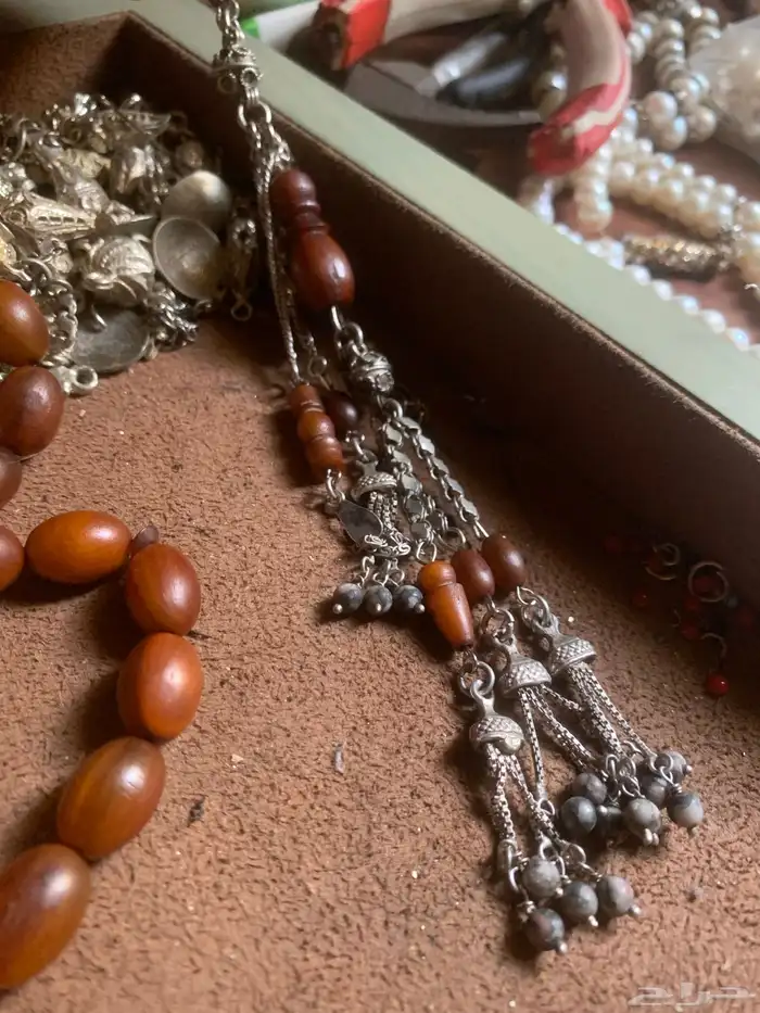 سبحة وحيد قرن خرتيت انتيك قديم فضة 3